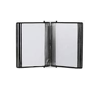 Organiseur de fichiers pour bureau, Présentoir mural à feuillets, classeur A4 multicolores, 20 feuilles(Blue)