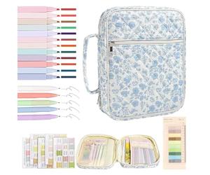 Organiseur de fournitures d'étude, sac de transport pour l'église, sac de voyage pour textes bibliques, support de la Bible de protection avec fonction de poignée | Couverture pour étude chrétienne