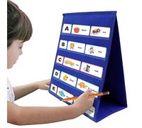 Organiseur de graphique - Carte de poche de bureau de 61 cm - Support portable pour tablette - Fourniture de classe d'enseignant - Sac d'étudiant autonome pour démonstration de dette - Activités