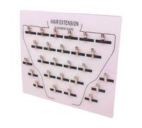 Organiseur de guirlandes capillaires - Support pour extensions capillaires en acrylique, support pour perruques à clips, support pour greffes | Présentoir pour cintres à tresses, rangement pour clips,