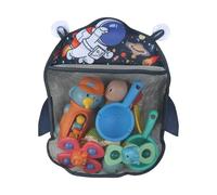 Organiseur de jouets de bain pour bébé Vfm811 - Sac de rangement en maille pour jouets de bain - Séchage rapide - Bleu - 42 x 39,5 cm