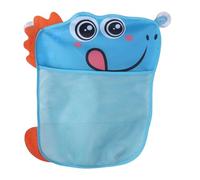 Organiseur de jouets de bain pour bébé Vfm812 - Sac de rangement en maille pour jouets de bain - Séchage rapide - Bleu - 46,5 x 42,2 cm