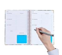 Organiseur de listes de vérification - Grand bloc-notes multifonction de 21,6 x 15,9 cm - Dos rigide, modernisation, agenda d'affaires, routine, papeterie professionnelle, éducation, accessoires
