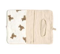Organiseur de lit portable en coton avec tissu lavable, idéal pour les voyages et la maison, sac de rangement, organiseur de lit bébé en coton avec plusieurs motifs