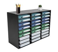 Organiseur de littérature avec 36 compartiments - Trieur de courrier de bureau pour salle de classe, bureau et maison - Solution de stockage efficace du papier