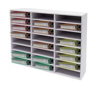 Organiseur de littérature avec 36 compartiments - Trieur de courrier de bureau pour salle de classe, bureau et maison - Solution de stockage efficace du papier