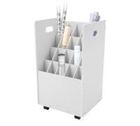 Organiseur de littérature - Organiseur de documents - Chariot vertical à roulettes avec roues - Plans de construction pour envelopper la maison