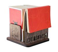 Organiseur de livre de table - Étagère de rangement en bois - Affichage de livres - Organiseur de plan de travail pour bureau et maison - Support compact pour bureau et magazines