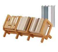 Organiseur de livres - Étagère inclinable en bois, bibliothèque multifonction peu encombrante pour coin de lecture, organisation de l'espace de travail
