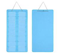 Organiseur de lunettes de soleil à suspendre, 16 compartiments, pliable, 1 paire de lunettes de soleil en verre, convient pour la maison et le rangement, contrôle l'encombrement dans votre espace de