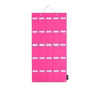 Organiseur de lunettes de soleil mural à suspendre avec 25 emplacements pour lunettes de soleil avec corde robuste sous le lit (rose vif, B)