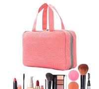 Organiseur de maquillage à suspendre, organiseur de rangement compact et pliable 4 en 1, rangement de maquillage pour salle de bain, rose, Refer to description, Unisexe