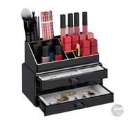 Organiseur de maquillage avec boîte à bijoux RD2213, noir
