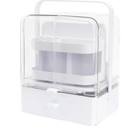 Organiseur de maquillage BeShiny pivotant à 360° avec housse anti-poussière