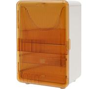 Organiseur de maquillage, Construction durable, Grande capacité, Rangement organisé, Jaune