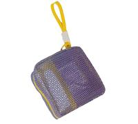 Organiseur de maquillage élégant de couleur dopamines grande capacité avec fermeture éclair et poignée, a