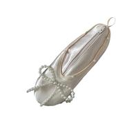 Organiseur de maquillage élégant inspiré du ballet, grande capacité, décoré d'étoiles, étui à cosmétiques pour filles, cadeaux lavables en satin pour chaussures de ballet, C, Taille unique