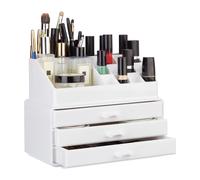 Organiseur de maquillage organisateur cosmétique 19 compartiments empilable