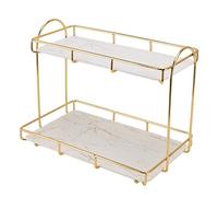 Organiseur De Maquillage pour Coiffeuse de Salle de Bain à 2 Niveaux Organisateur sous évier Organisateur étagère de Rangement de Comptoir Support Organisateur Cosmétique