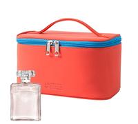 Organiseur de maquillage pour trousse de toilette, trousse de rangement pour articles de toilette pour maquillage, crème nettoyante pour le visage, rouge, Consulte la descripción, Voir description