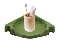 Organiseur de maquillage rotatif pour coiffeuse - Plateau de rangement rotatif à 360 degrés | Support de rangement mural pour assaisonnements de cuisine sans poinçon