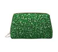Organiseur de maquillage vert à paillettes scintillantes, trousse de toilette pour cosmétiques, soins de la peau, accessoires, blanc, Taille unique, Trousse de toilette