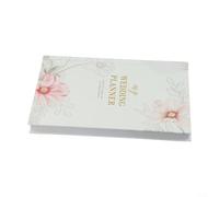 Organiseur de mariage tout-en-un pour mariées - Planificateur de 12 mois avec sections personnalisées pour une planification efficace (fleurs de farine)