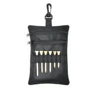 Organiseur de matériel de golf - Pochette portable à fermeture éclair avec clip en métal, étui de rangement de 20 x 14 cm | Sac de transport léger pour les joueurs amateurs de pratique en plein air