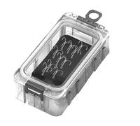 Organiseur de matériel de pêche - Étui léger, plateau de poche | Petite boîte de rangement étanche avec fermeture magnétique puissante, récipient utilitaire compact pour leurres, appâts, hameçons
