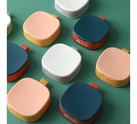 Organiseur de médicaments de voyage avec quatre compartiments, permet de stocker efficacement vos pilules lorsque vous êtes loin (gris-blanc)