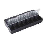 Organiseur de médicaments jour et nuit - Pilulier de voyage | Compartiment hebdomadaire pour le tri des comprimés de prescription, kit de rangement compact pour la routine quotidienne, petit scénario