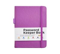 Organiseur de mot de passe professionnel en cuir synthétique - Carnet d'adresses multifonction pour les enregistrements confidentiels - Cuir synthétique