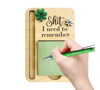 Organiseur de notes de bureau, accrocheur, 16 x 12 cm, support de notes autocollantes, support de bloc-notes amusant, design polyvalent et stable, pour amis, collègues, enseignants, employées, femmes