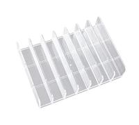 Organiseur de palettes de maquillage à 7 compartiments pour commode 17 x 12,5 x 4 cm Transparent, Transparent 17 x 12,5 x 4 cm, 6.69x4.92x1.57 In, comme description