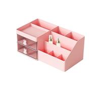 Organiseur de papeterie pour bureau | Boîte de papeterie avec poignée de lapin, organisateur de maquillage avec tiroirs, boîte de rangement de bureau pour papeterie, organisateur de bureau