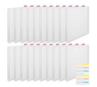 Organiseur de papier pour scrapbooking - Support de rangement de 30,5 x 30,5 cm avec onglets d'index | Boîte de rangement transparente pour documents artisanaux, scrapbooking, étui durable pour la