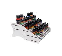 Organiseur de peintures EP01 compatible avec Vallejo AK The Army Painter | 24 x 22 x 11 cm | Capacité de 44 pots et 18 pinceaux | Modélisme miniatures | Montage facile