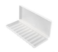 Organiseur de piles Gdfnmogo en plastique rigide pour 10 piles AA ou AAA, boîte de rangement durable en polypropylène avec fermeture sécurisée, compact et portable (emplacements AA-10)