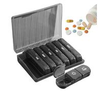 Organiseur de pilules hebdomadaire pour 3 fois par jour | Distributeur hermétique de suppléments pour l'après-midi, voiture, sac, réfrigérateur, sac, pour hommes et personnes âgées