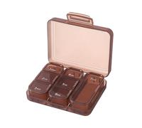 Organiseur de pilules portable : stockage hebdomadaire de pilules pendant 7 jours, compartiments faciles d'accès, matériau durable | Étui durable pour la gestion de la médecine