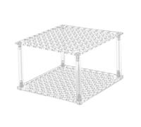 Organiseur de pinceaux de peinture - Support carré en acrylique pour pinceaux d'art 96 trous | Conteneur de rangement pour pinceaux de peinture de bureau pour crayons de couleur, marqueurs