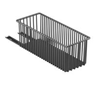 Organiseur de Placard Coulissant, Panier en Acier Carbone (White) | Panier de Rangement en Acier Carbone avec Rails Coulissants pour Meuble sous Évier, Cuisine, Salle de Bain et Garde-Manger