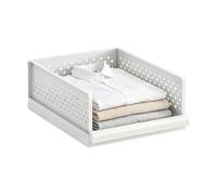 Organiseur de placard empilable pour vêtements | Bac de rangement pour la maison, l'appartement, le salon, la douche, la chambre à coucher, le dortoir, la buanderie