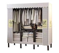 Organiseur de placard portable en acier - Solution de rangement pliable surdimensionnée pour le salon, solution de rangement temporaire