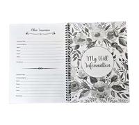 Organiseur de planification successorale - Classeur de planification de la mort guidée, carnet de journal, à spirales, arrangements funéraires | Planificateur de fin de vie pour les