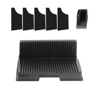 Organiseur de plate-forme d'imprimante avec plateau à outils amovible et 5 séparateurs en acrylique pour le rangement vertical et la gestion des accessoires PEI Support de rangement vertical