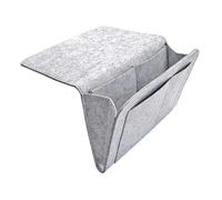 Organiseur de poche de chevet en feutre avec 5 petites poches sous le matelas pour livres, magazines, tablettes, télécommandes