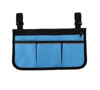 Organiseur de poche latérale essentiel pour aide à la mobilité en tissu Oxford 600D imperméable et caractéristiques réfléchissantes (bleu marine)