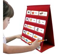 Organiseur de poche pour salle de classe - Support de dossier de bureau portable, tableau d'instructions de table | Affichage des horaires de classe debout, outil de centre d'apprentissage pour les