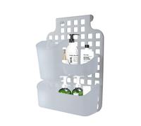 Organiseur de porte d'armoire en plastique, étagère de salle de bain en plastique sans perçage, étagères de rangement anti-rouille, accessoire de douche pour étagère d'organisation de salle de bain,